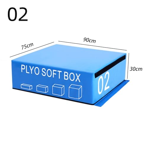 Jumping Training Box Soft Foam Enhanced Box Jumping Set Stackable Box for Home and Gym Can Be Provided Separately Or in Full - size: 90*75*30cm