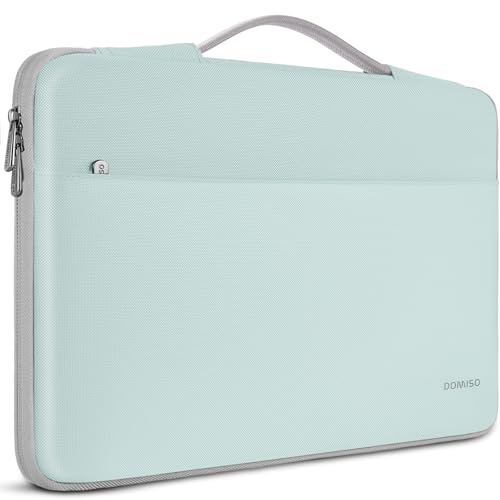 DOMISO 14 inch Laptop Case Sleeve Protective Cover Compatible with 15 inch MacBook Air M4 M3 M2,MacBook Pro,14-15 inch HP Dell ASUS Lenovo Chromebook,Waterproof Computer Cases Bag,Mint Green - color: Mint Green, size: 14" Laptop/15" for mac book