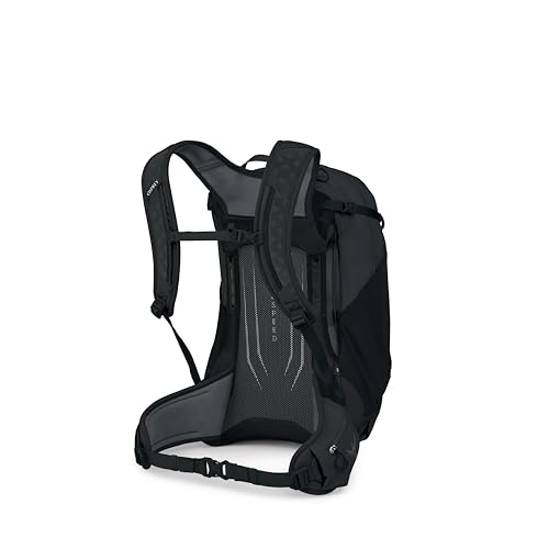 Osprey Hikelite 28L Durable Hiking Backpack - Travel Daypack with Rain Cover for Men and Women, Raven Black - color: Raven Black, style: 28l