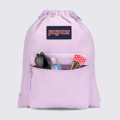 JanSport Draw Sack, Pastel Lilac - color: Pastel Lilac