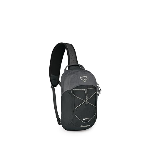Osprey Quasar Shoulder Sling Bag - Everyday Crossbody Backpack with Laptop Sleeve, Bottle Pocket, & Phone Pocket, Phantom Grey Heather - color: Phantom Grey Heather