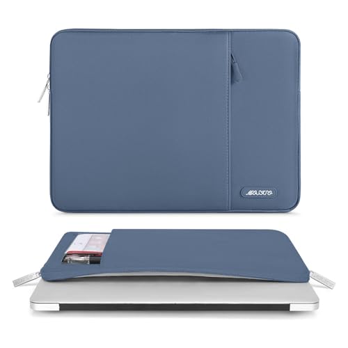 MOSISO Laptop Case 13 inch, Laptop Sleeve Compatible with MacBook Neo/Air/Pro 13 inch with A18/M5/M4/M3/M2/M1 Chip 2026-2016, Polyester Vertical Computer Sleeve Bag with Pocket, Steel Blue - color: Steel Blue, size: 13 inch