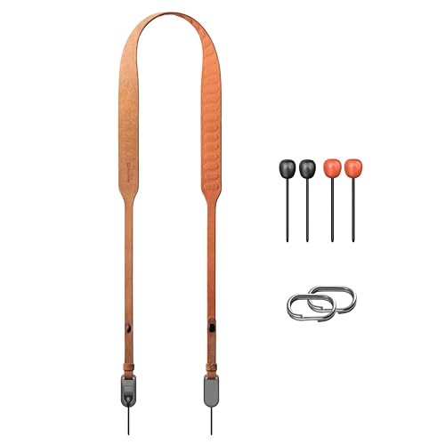PGYTECH Retro Style Camera Shoulder Strap Air, Vintage Camera Strap Quick Release, 47.24''~55.12'' Adjustable Camera Neck Strap for Nikon/Canon/Sony/Fuji Cameras(Earth Brown) - color: Earth Brown