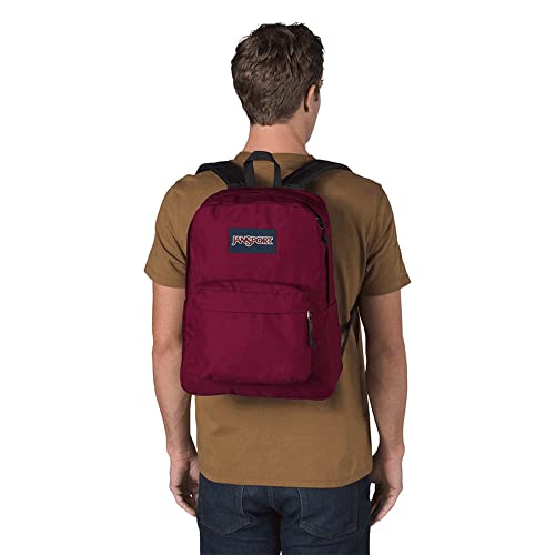 JanSport Superbreak Backpack - Durable, Lightweight Premium Backpack, Russet Red - color: Russet Red