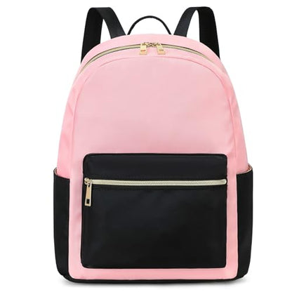 BTOOP Mini Backpack Women Girls Water-resistant Small Backpack Purse Shoulder Bag for Womens Adult Kids School Travel - color: Black-pink, size: Mini