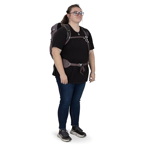 Osprey Sportlite 25L Lightweight Hiking Backpack for Men and Women - Everyday Hiking Bag - Travel Daypack, Raven Black, Extended Fit - color: Raven Black, style: 25l - Extended Fit