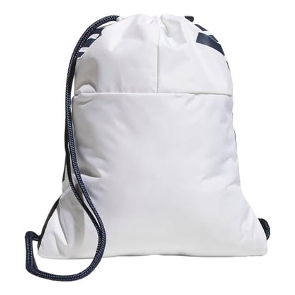 adidas Stadium Sackpack – Drawstring Backpack Gym Bag, 13L - color: White/Night Indigo/Pure Ruby Red