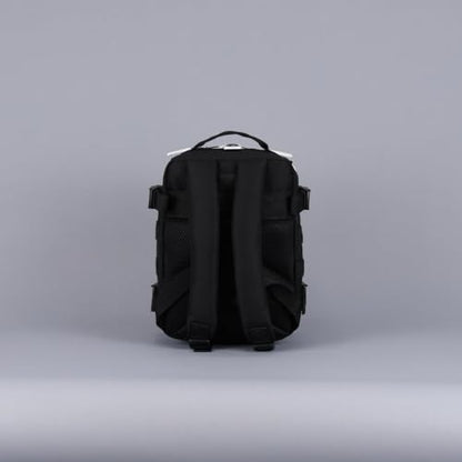 WOLFpak 9L Mini Tactical Backpack for Men & Women | Compact Everyday Carry Bag for Gym, School, Travel | Durable, Water-Resistant Daypack w/Molle System & Patch Panel (Alpha Black White Accents) - color: Alpha Black White Accents