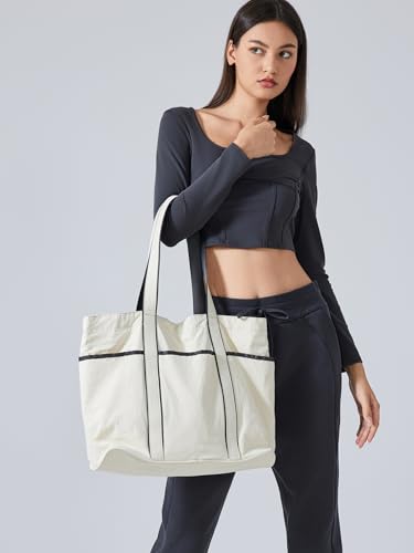 altiland Water Repellent Casual Shoulder Loop Bag for Women with Zipper, Gym Work Dance Yoga Bag for Sport, Travel