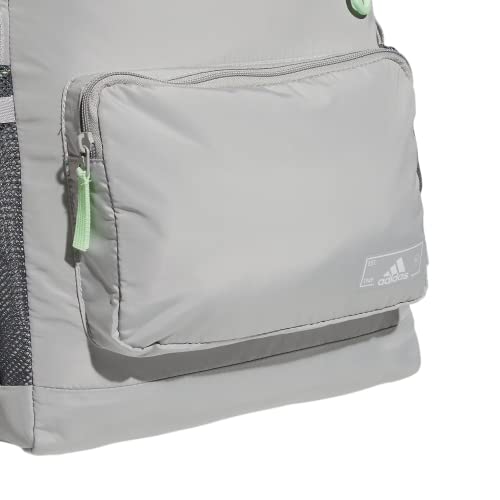 Saturday Sport Fashion Compact Small Size Backpack - color: Grey Two/Semi Green Spark