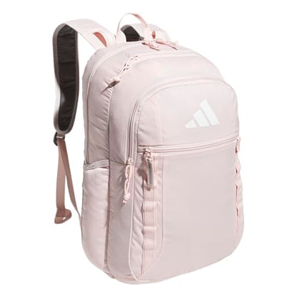 adidas Excel 7 School Backpack for Laptop, Gym and Travel, 34L, Sandy Pink/White/7.5, OSFA - color: Sandy Pink/White/7.5, size: One Size
