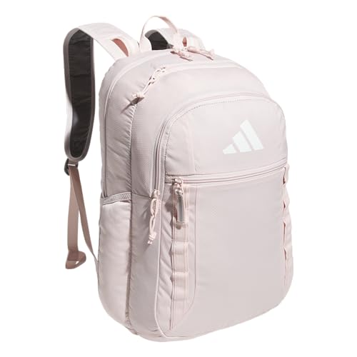 adidas Excel 7 School Backpack for Laptop, Gym and Travel, 34L - color: Sandy Pink/White/7.5, size: One Size