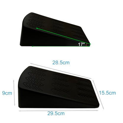 Squat Wedge Block Pairs, YOGA Pilates Block Slant Board Calf Stretcher, Exercise Ramps for Weightlifting, Squat Wedges, Home Gym, Weight Lifting & Yoga