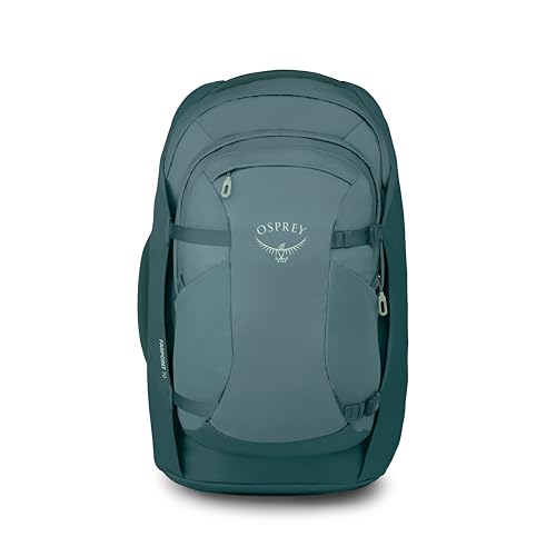 Osprey Farpoint 70L Men's Travel Backpack - Large Adjustable Travel Bag with Detachable Daypack, Cascade Blue/Torrent Blue - color: Cascade Blue Torrent Blue, style: 70l