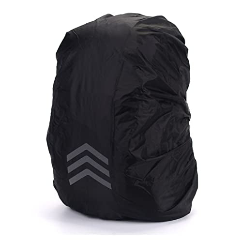 Backpack Rain Cover, Waterproofs Backpack Cover Lightweight Reflective Oxford Cloth Knapsack Cover with Reflective Strip Black - color: Arrow, size: XL (For 60-70L)