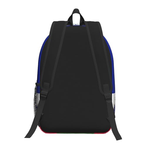 MZERSE Office Commuter Backpack Haitian Flag, Laptop Bag, Lightweight Water Resistant Daypack for Work and Travel - color: Pattern (1105)