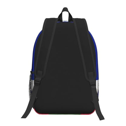 MZERSE Office Commuter Backpack Haitian Flag, Laptop Bag, Lightweight Water Resistant Daypack for Work and Travel - color: Pattern (1105)
