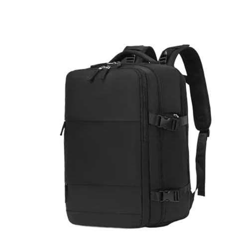 Large Capacity Dry and Wet Separation Backpack Multi-functional 40 * 20 * 25 Travel Waterproof Mommy Backpack(Black) - color: Black
