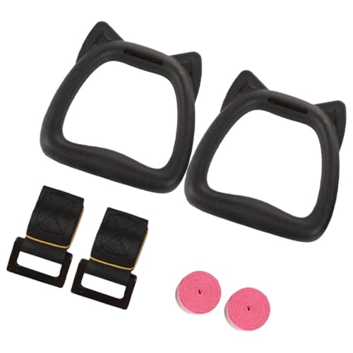 Totority Gymnastics Rings with Adjustable 2m Straps Set – Professional Pull-up Fitness Rings for Home Strength Training and Bodybuilding