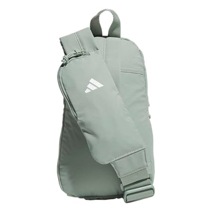 adidas Essentials 3 Crossbody – Sling Bag with Phone Pocket - color: Silver Green