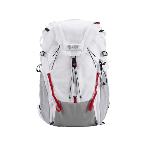 VSGO Pocket Ranger Outdoor Backpack - Expandable, Suitable for Outdoor Activities, with 24 Attachment Points (White, 35-42L) - color: White, size: 35-42L