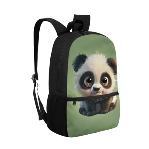 ZOUTAIRONG School Bags for Girls 7-10/10-12/12-16, Cute Panda Insulated Water Bottle for Hot & Cold Drinks Casual Backpack with Side Pockets - color: Panda