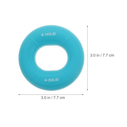 DECHOUS 3pcs Silicone Hand Grip Rings Finger Exerciser Set Dual Resistance Levels, Forearm Strengthener and Hand Massage Rings for Rehabilitation and Muscle Training