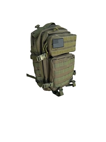 40L Tactical Backpack – 900D/1000D Molle Assault Pack, 3-Day Survival, Hiking, Camping, Travel Gear Ranger Green - color: Ranger Green