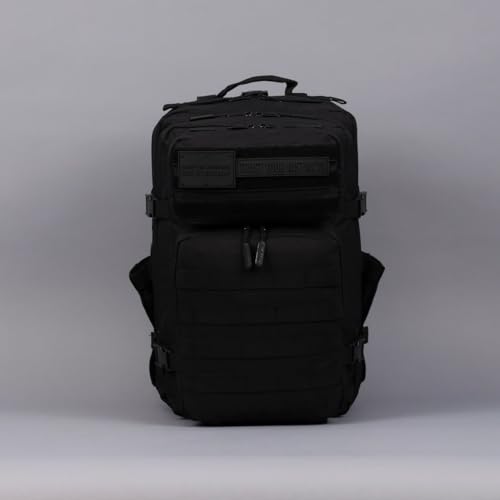 WOLFpak 45L Tactical Gym Backpack (Nightshade Edition) Durable 1000D Waterproof Oxford Material with MOLLE Webbing, Laptop Pocket & Dual Cup Holders, Durable Fitness/Travel/Military Daypack - color: Nightshade Edition