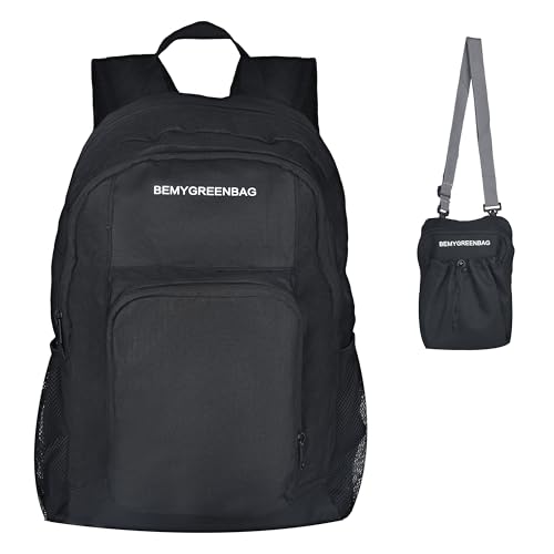 35L Foldable Waterproof Backpack For Outdoor Sports Travel Inside Wet Clothes Compartment Packable For Multiple - color: 3black