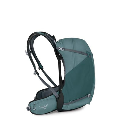 Osprey Hikelite 28L Durable Hiking Backpack - Travel Daypack with Rain Cover for Men and Women, Cascade Blue - color: Cascade Blue, style: 28l