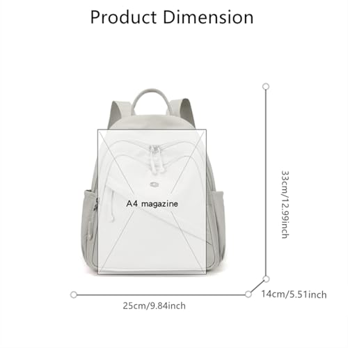 Backpack for Women Small, Mini Nylon Travel Backpack Purse, Shoulder Bag Cute Lightweight Daypack for Ladies (Black) - color: Black