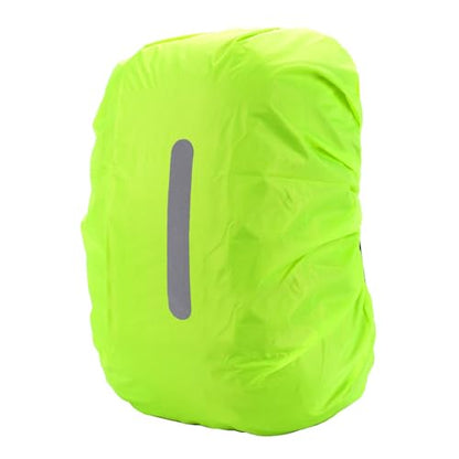 Waterproof Backpack Rain Cover,Reflective Strip Protective Cover For Outdoor Night Activities,Dust And Rain Protection(Green)