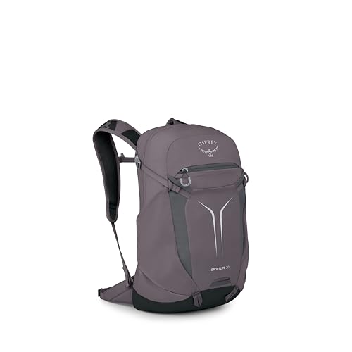 Osprey Sportlite 20L Lightweight Hiking Backpack for Men and Women - Everyday Hiking Bag - Travel Daypack, Graphite Purple - color: Graphite Purple, style: 20l