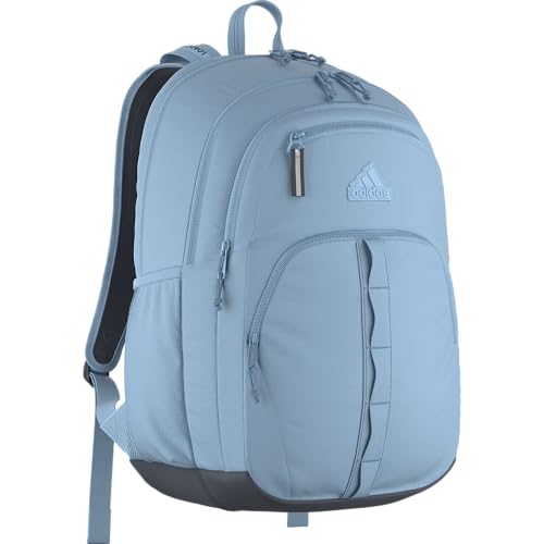 adidas Prime 7 Backpack for Laptop, School and Travel, 37L - color: Clear Sky Blue/Onix Grey/2