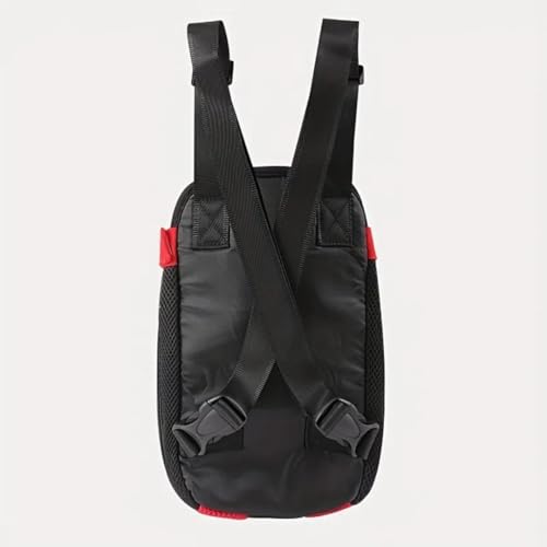 Dog Carrier Backpack, Breathable Mesh Chest Carrier for Small Dogs - color: pink, size: 10.4"L x 0.6"W x 14.7"H