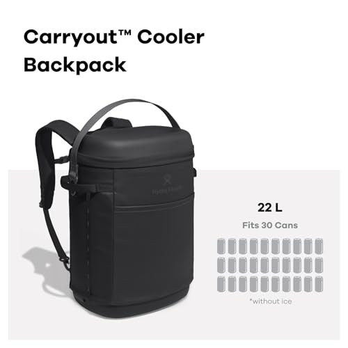 Hydro Flask Carryout Cooler Backpack - Insulated Portable Soft Cooler - 22 L Capacity in Capri Blue - color: CAPRI BLUE, size: 22 L, style: Cooler Backpack