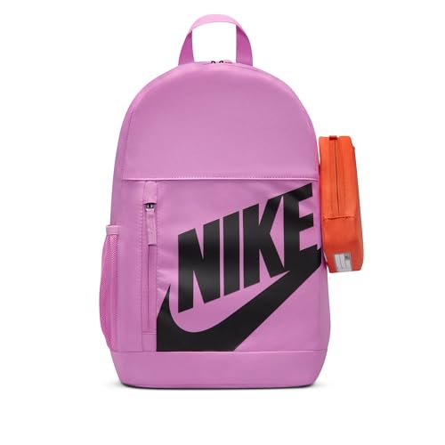 Nike Unisex Kids' Classics Elemental Backpack (20L) | Boys and Girls - color: Light Magenta/Orange/Black