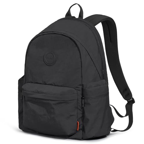mixi Outdoor Lightweight Backpack Casual Carry On Laptop Backpack Travel Bookbag for Women Men, Water Resistant Durable Small Hiking Bag for Camping Weekender Sports College Work, 15 Inch, Black - color: Black, size: 15 inch