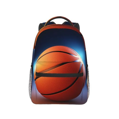 Travel Backpack Basketball Ball Carry on Backpack Lightweight Business 15.6inch Laptop Backpack for Men Women - color: Basketball Ball