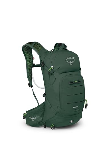 Osprey Raptor 14L Men's Mountain Biking Backpack with Hydraulics Reservoir - color: Tundra Green, style: 14l