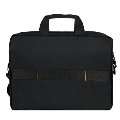 Amazon Basics Laptop Carrying Case with Shoulder Strap and Handle, Large Capacity, Black, 15.6 in (Pack of 6) - size: 15.6 Inch (Pack of 6), style: 1-pack