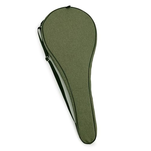 Tennis Bag Lightweight and Padded Tennis Rackets Cover with Adjustable Shoulder Strap - color: Olive Green, size: 31"x11.4"
