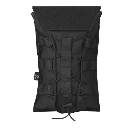 PETAC GEAR 1.5L / 3L Tactical Hydration Pack，Molle Carrier Pouch for 50 oz /100 oz Hydration Bladder Daypack Water Backpack. - color: BK, size: 1.5L bag only