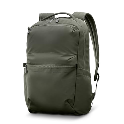 Samsonite Better Than Basic Backpack - Dedicated Laptop Compartment, Quick Stash Front Pockets and Lightweight Breathable Airmesh - Olive - color: Olive