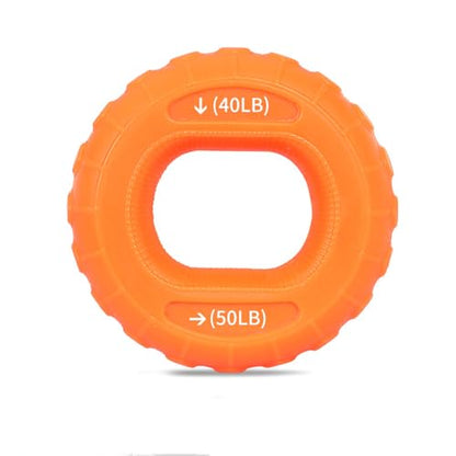5pcs silicone grip ring, grip device, fitness rubber ring, hand strength and palm flexibility workout equipment set