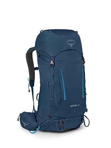 Osprey Kestrel 38L Men's Backpacking Backpack, Atlas Blue, S/M - color: Atlas Blue, size: Small-Medium