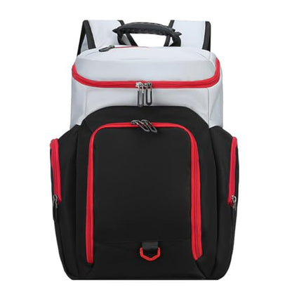 Basketball Backpack Large Sports Bag with Laptop Compartment, Ball and Shoe Compartment, for Volleyball Football - color: D