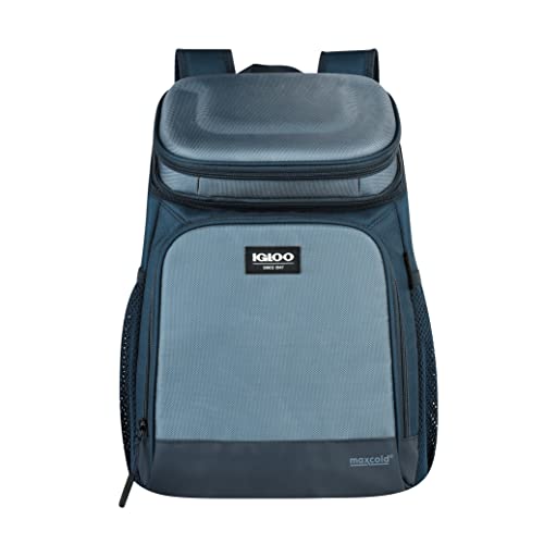 Igloo Backpack Coolers | Insulated Soft Sided Cooler Bag - color: Evergreen 18-Can