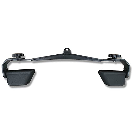 Adjustable Lat Pull down Bar, Cable Machine Attachments for Gym, Home Gym Fitness T-bar Row Pulldown Attachments, Lat Pull Down Machine Wide Grip Neutral Grip Handle - color: SP-B03